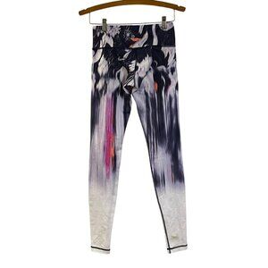 Lululemon Womens High-Rise Full-Length Leggings Abstract Floral Print Size Small